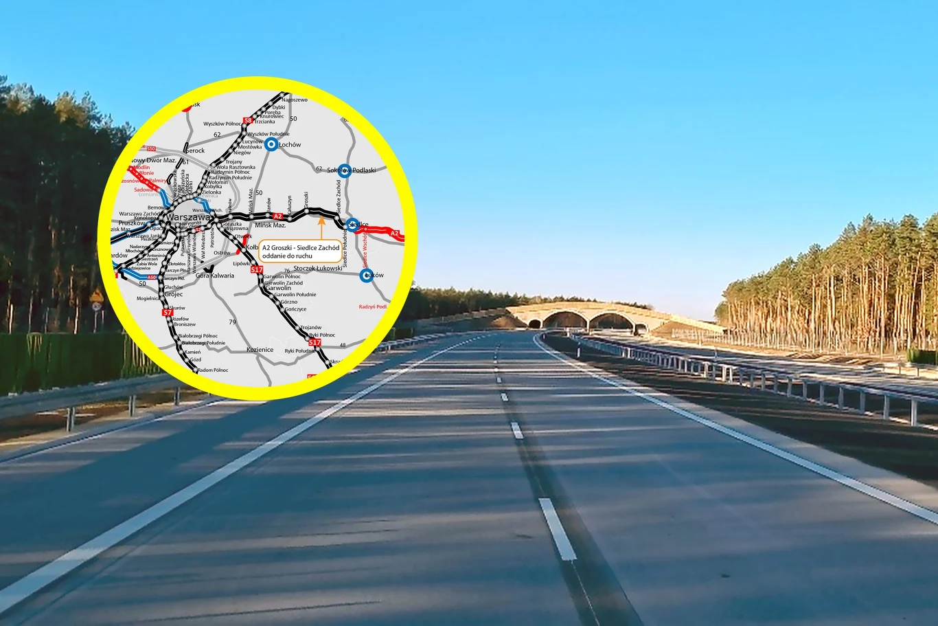 Oddano ważny fragment autostrady A2. Szybciej z Warszawy do Siedlec Oddano ważny fragment autostrady A2. Szybciej z Warszawy do Siedlec