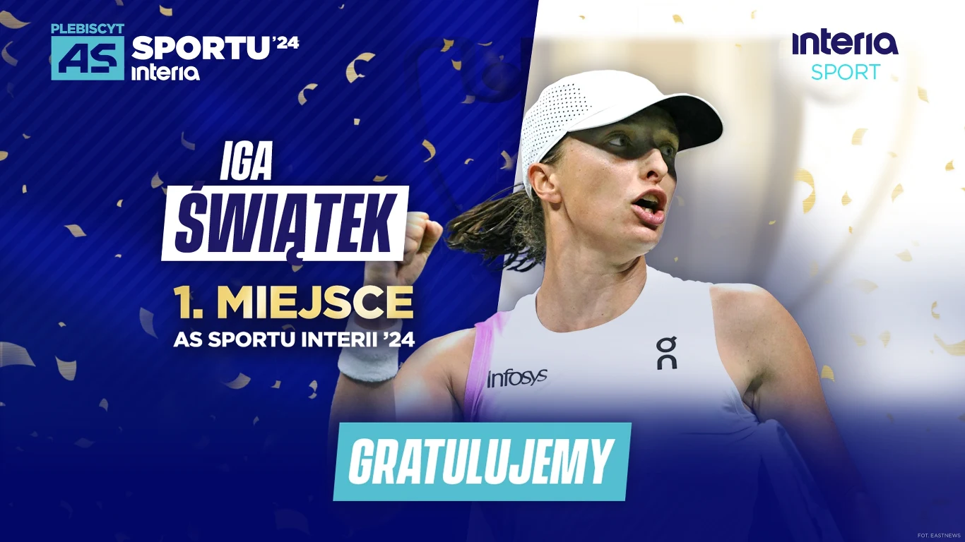 "As Sportu 2024". Iga Świątek została triumfatorką plebiscytu Interii!