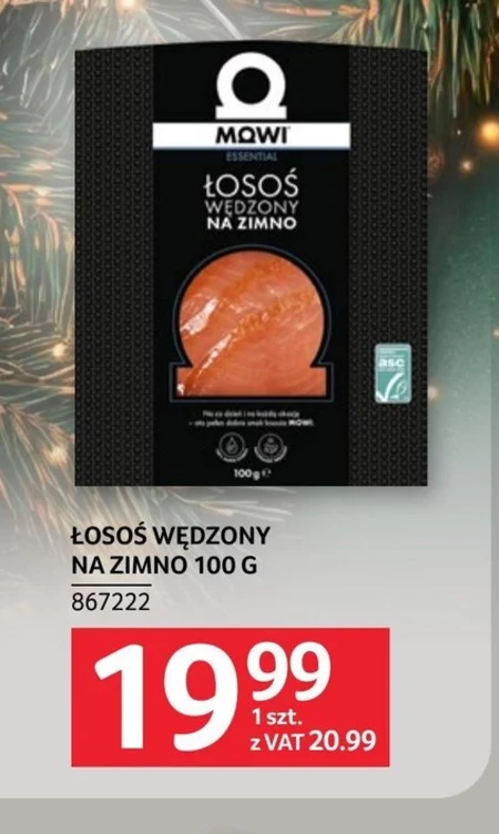 Mowi Essential Łosoś wędzony na zimno 100 g