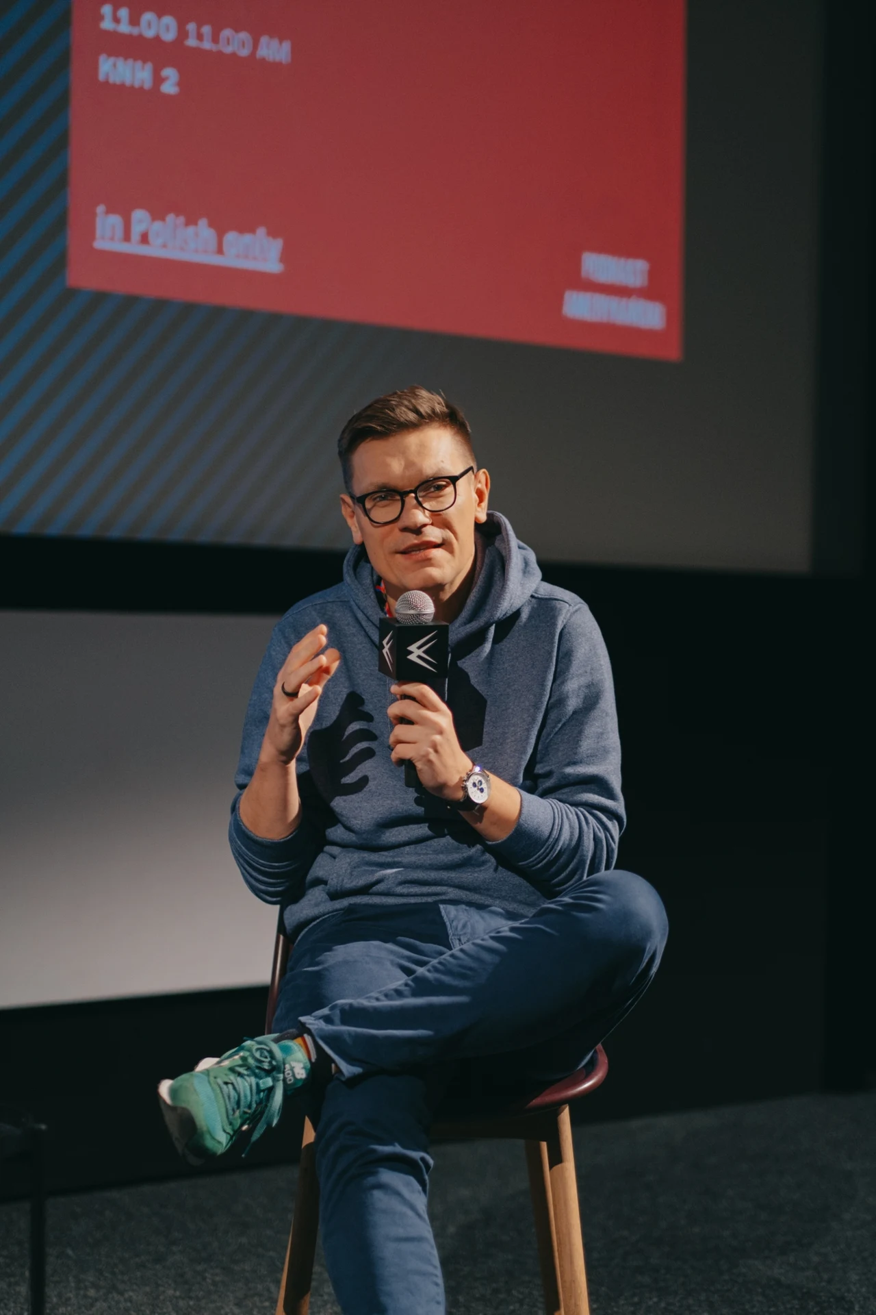 Łukasz Pawłowski podczas 15. American Film Festival