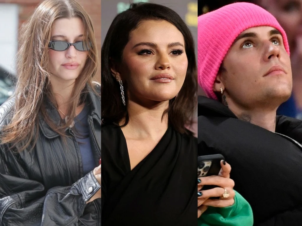 Hailey Bieber, Selena Gomez, Justin Bieber