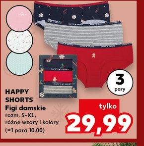 Figi damskie Happy Shorts niska cena