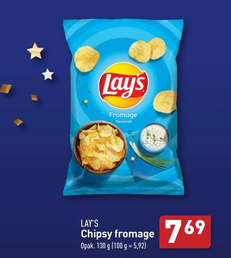 Lay's Chipsy ziemniaczane o smaku słono-kwaśnym 130 g
