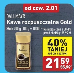 Dallmayr Gold Kawa rozpuszczalna 200 g niska cena