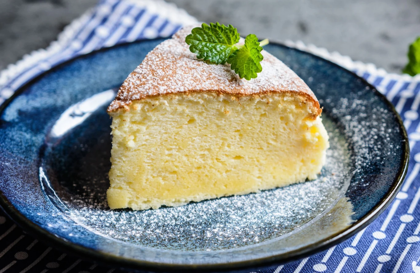 Puszysty sernik z mlekiem skondensowanym Puszysty sernik z mlekiem skondensowanym