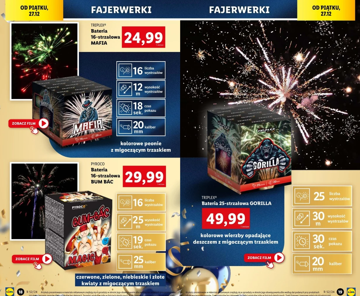 Fajerwerki w Lidlu Fajerwerki w Lidlu
