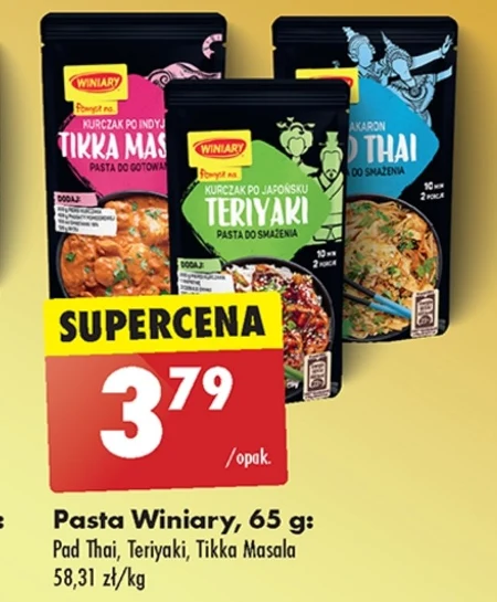 Winiary Pomysł na... Pasta do gotowania kurczak po indyjsku Tikka Masala 65 g