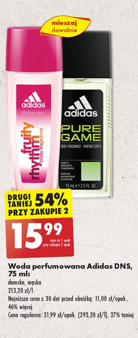 Adidas for Women Fruity Rhythm Odświeżający dezodorant z atomizerem dla kobiet 75 ml