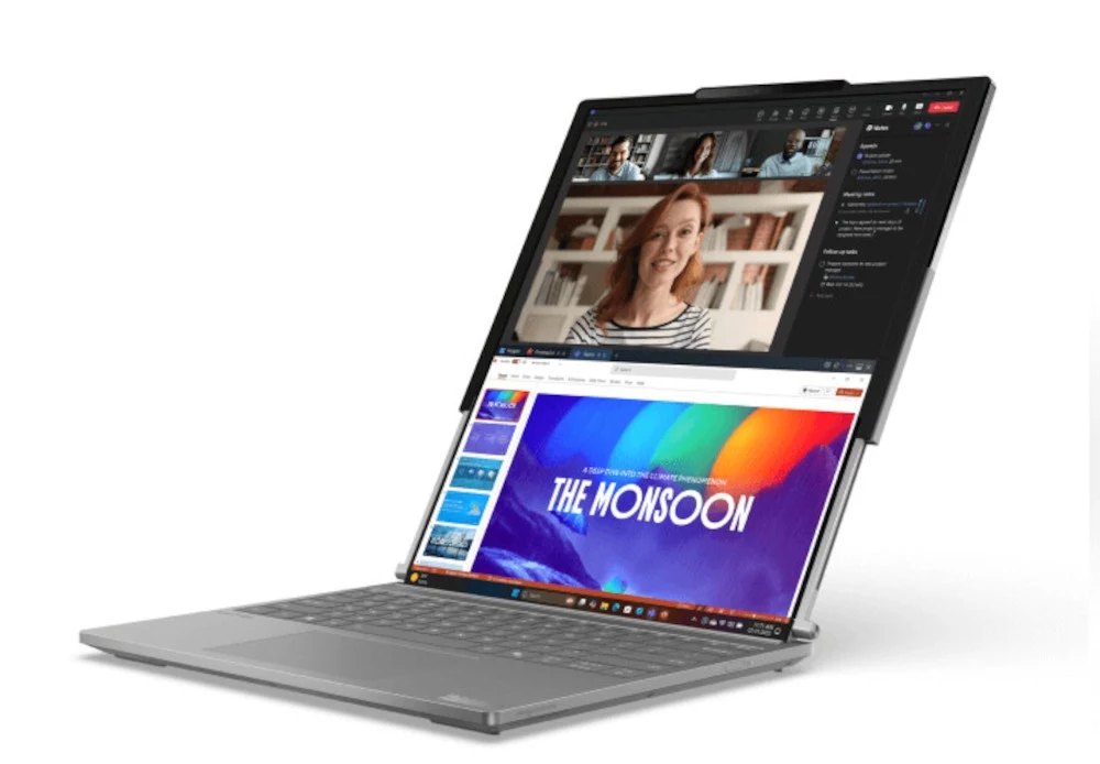 Laptop Lenovo ThinkBook Plus z rozwijanym ekranem. Premiera na CES 2025.