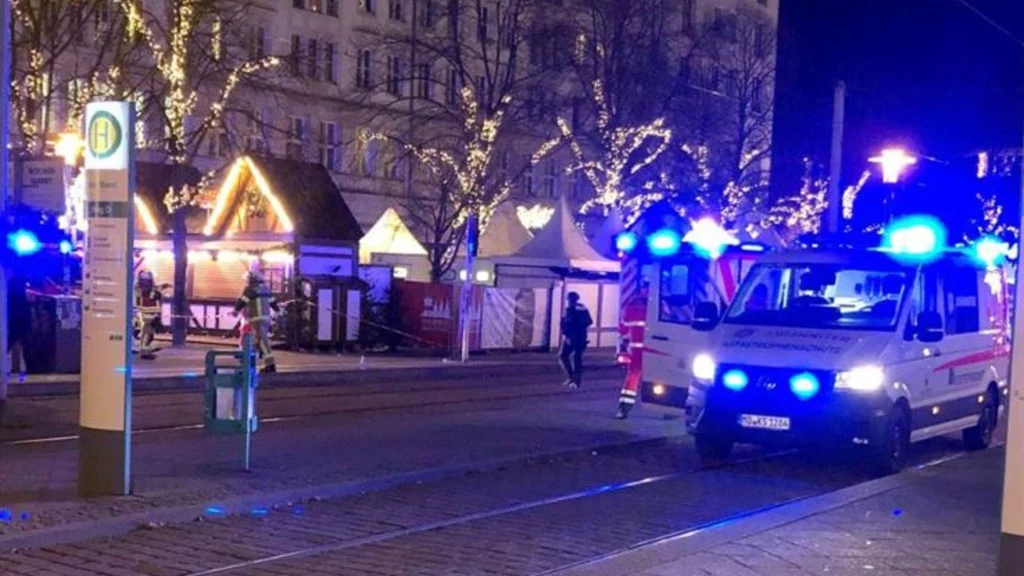 Niemcy. Zamach w Magdeburgu. Kierowca wjechał w tłum na jarmarku bożonarodzeniowym Niemcy. Zamach w Magdeburgu. Kierowca wjechał w tłum na jarmarku bożonarodzeniowym