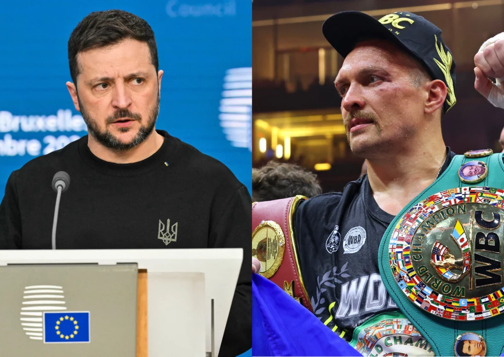 Wołodymyr Zełenski i Ołeksandr Usyk Wołodymyr Zełenski i Ołeksandr Usyk