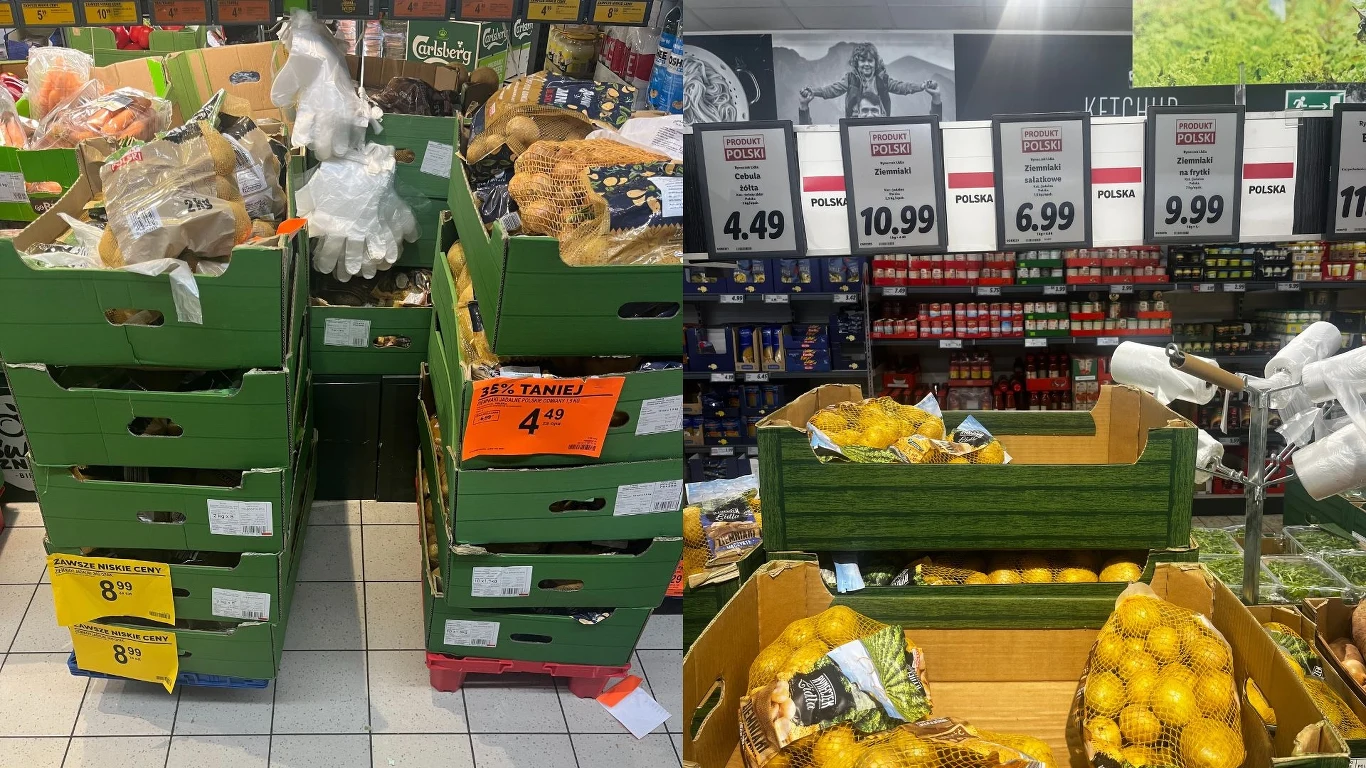 Biedronka i Lidl oferują różne rodzaje ziemniaków, ich cena zależna jest także od wagi danej paczki