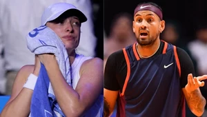 Iga Świątek i Nick Kyrgios / Jose Breton / NurPhoto / NurPhoto via AFP
