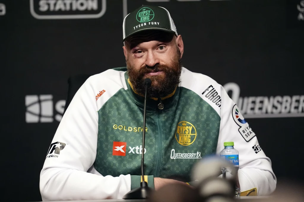 Tyson Fury na konferencji prasowej po walce z Usykiem, 21.12.2024 r. Tyson Fury na konferencji prasowej po walce z Usykiem, 21.12.2024 r.