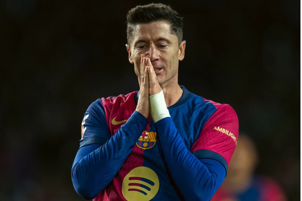 Robert Lewandowski w barwach FC Barcelona Robert Lewandowski w barwach FC Barcelona