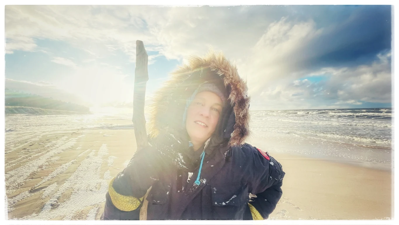 Zofia Chabiera na planie "To nie mój film"