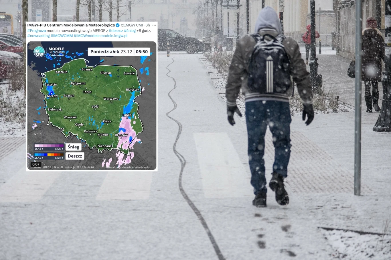 Na południowym wschodzie Polski spadnie śnieg. Według prognoz IMGW na terenach podgórskich może spaść do 10 cm białego puchu Na południowym wschodzie Polski spadnie śnieg. Według prognoz IMGW na terenach podgórskich może spaść do 10 cm białego puchu
