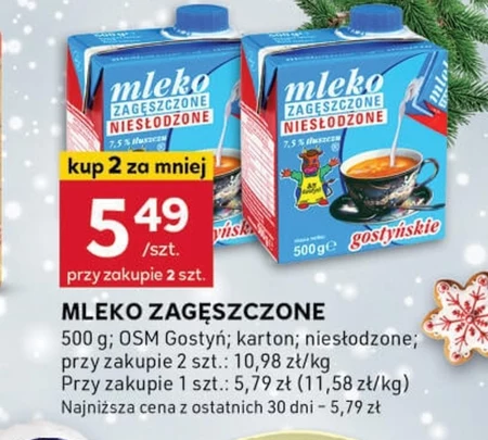 Mleko zagęszczone SM Gostyń