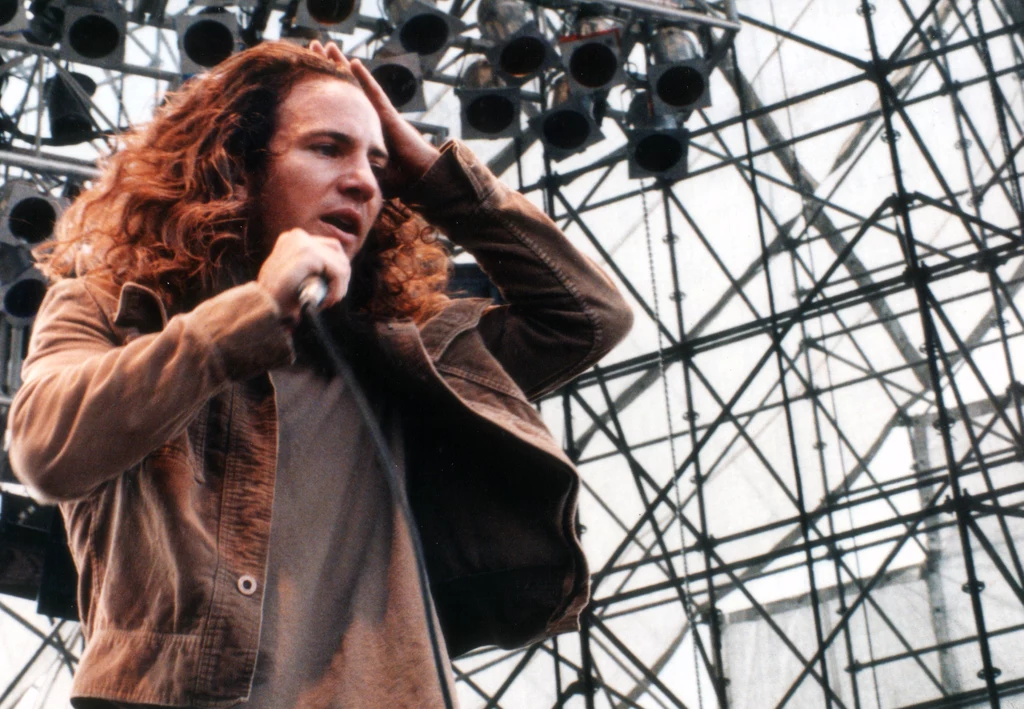 Eddie Vedder (Pearl Jam) w 1992 r.