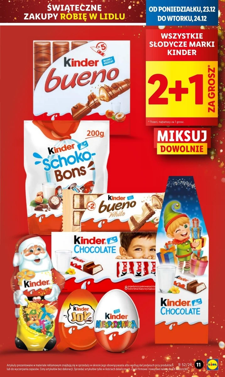 Zgarnij ulubione słodycze Kinder za 1 grosz! Promocja tylko do jutra w Lidlu!