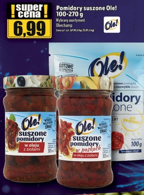 Ole! Suszone pomidory w oleju z ziołami 270 g niska cena