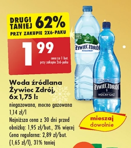 Woda niegazowana Żywiec zdrój