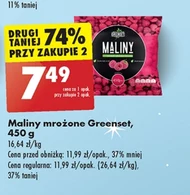 Mrożone maliny Greenset