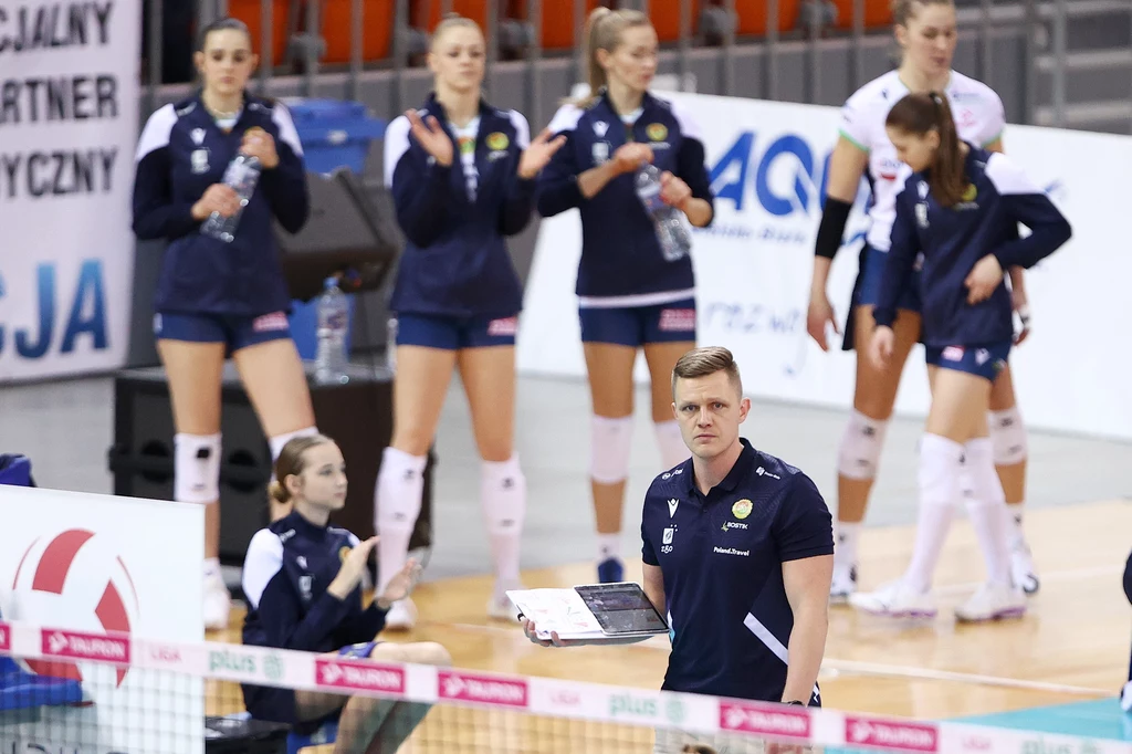 Bartłomiej Piekarczyk, trener PGE Grot Budowlanych Łódź Bartłomiej Piekarczyk, trener PGE Grot Budowlanych Łódź
