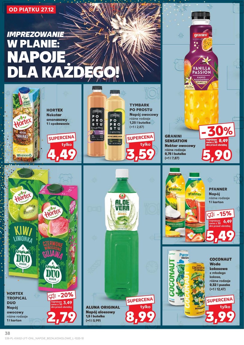 Gazetka: Powitaj Nowy Rok z hukiem - Kaufland - strona 38