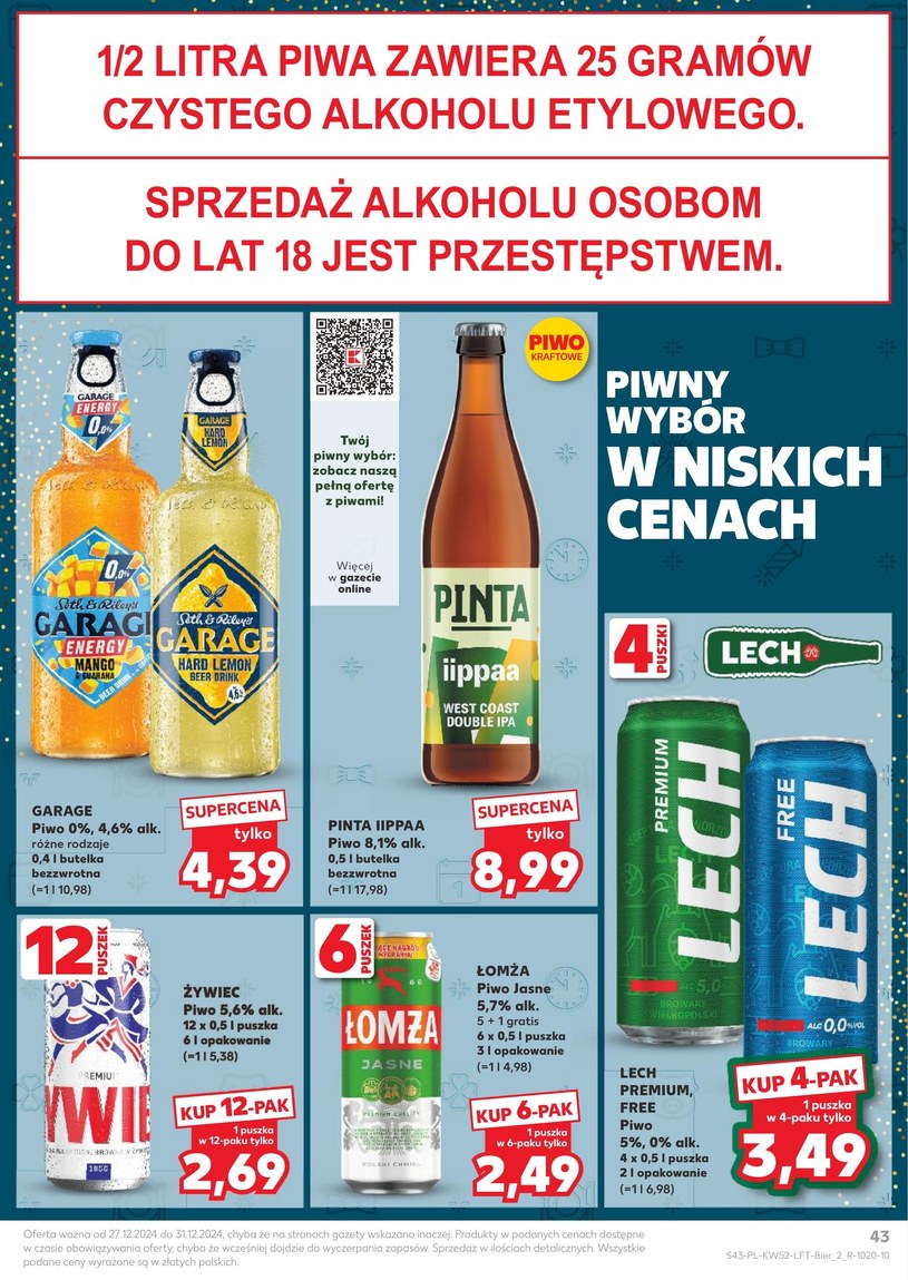 Gazetka: Powitaj Nowy Rok z hukiem - Kaufland - strona 43