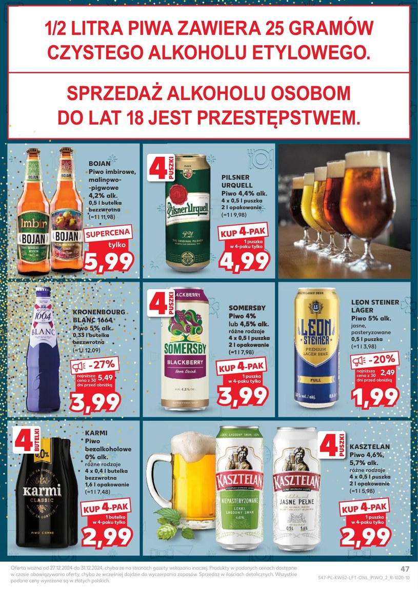 Gazetka: Powitaj Nowy Rok z hukiem - Kaufland - strona 47