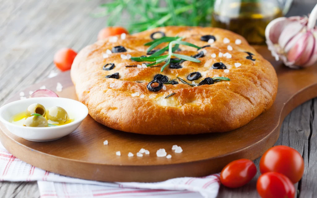 Chrupiąca focaccia 