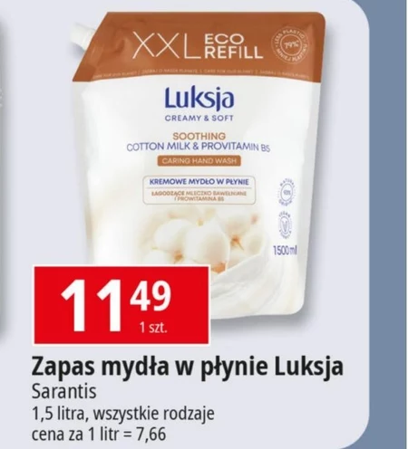 Zapas mydła Luksja