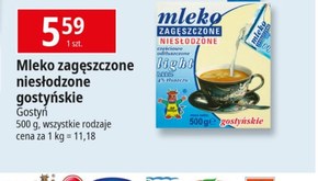 SM Gostyń Mleko gostyńskie zagęszczone niesłodzone light 4 % tłuszczu 500 g niska cena