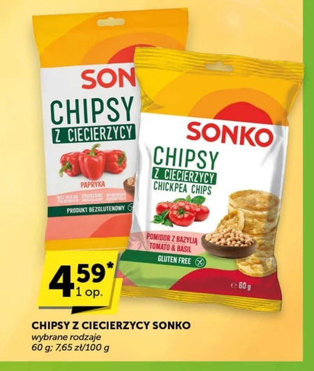 Sonko Chipsy kukurydziane papryka 60 g