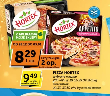 Hortex Grande Appetito Pizza z szynką i pieczarkami 425 g
