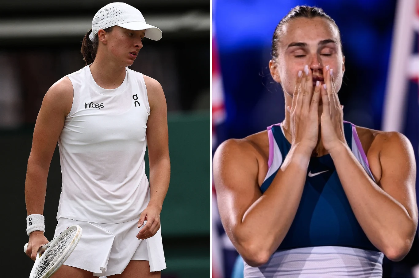 Iga Świątek i Aryna Sabalenka Iga Świątek i Aryna Sabalenka