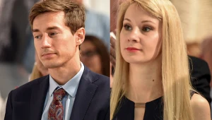 Kamil Stoch z żoną Ewą Bilan-Stoch