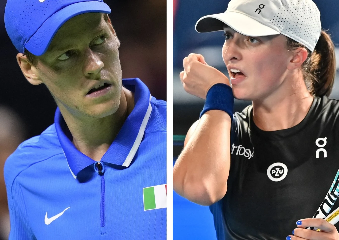 Jannik Sinner i Iga Świątek