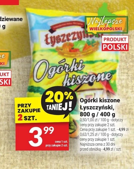 Ogórki kiszone Łyszczyński