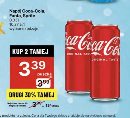 Coca-Cola Napój gazowany 330 ml