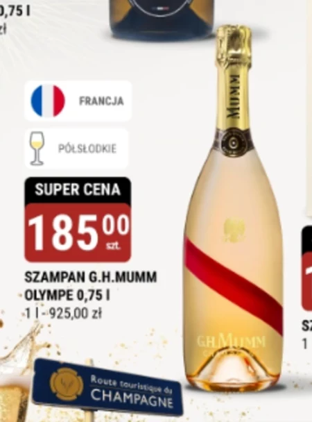G.H. Mumm Olympe Demi-Sec Szampan 750 ml