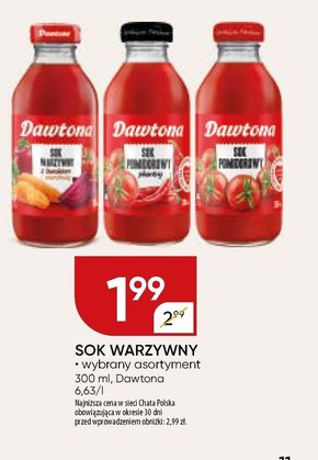 Dawtona Sok pomidorowy 300 ml niska cena