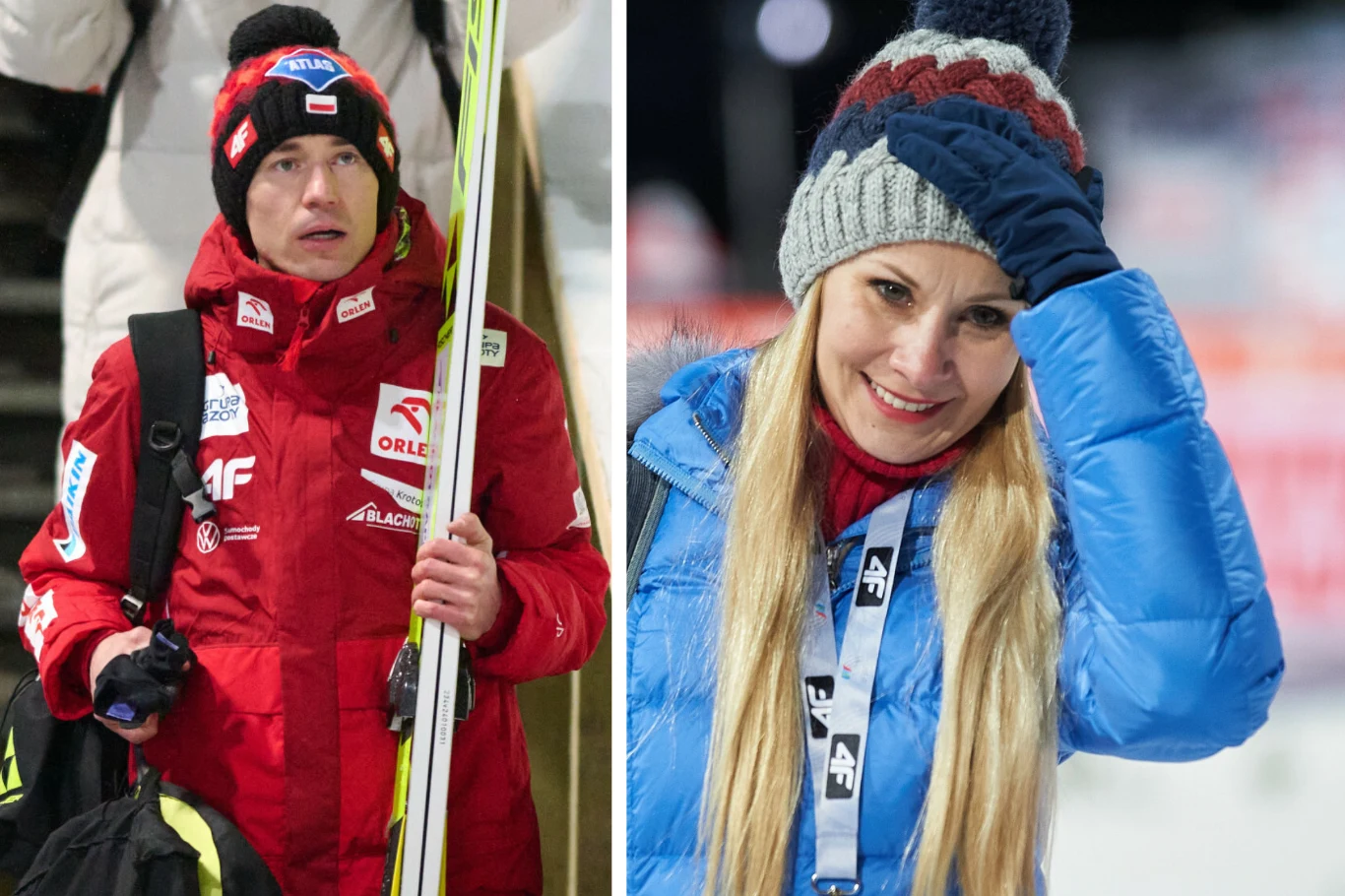Skoki narciarskie. Kamil Stoch oraz jego żona Ewa Bilan-Stoch