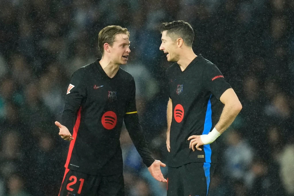 Frenkie de Jong i Robert Lewandowski Frenkie de Jong i Robert Lewandowski