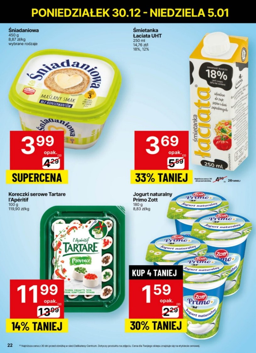 Gazetka: Super cena na Nowy rok z Delikatesami Centrum!  - strona 22