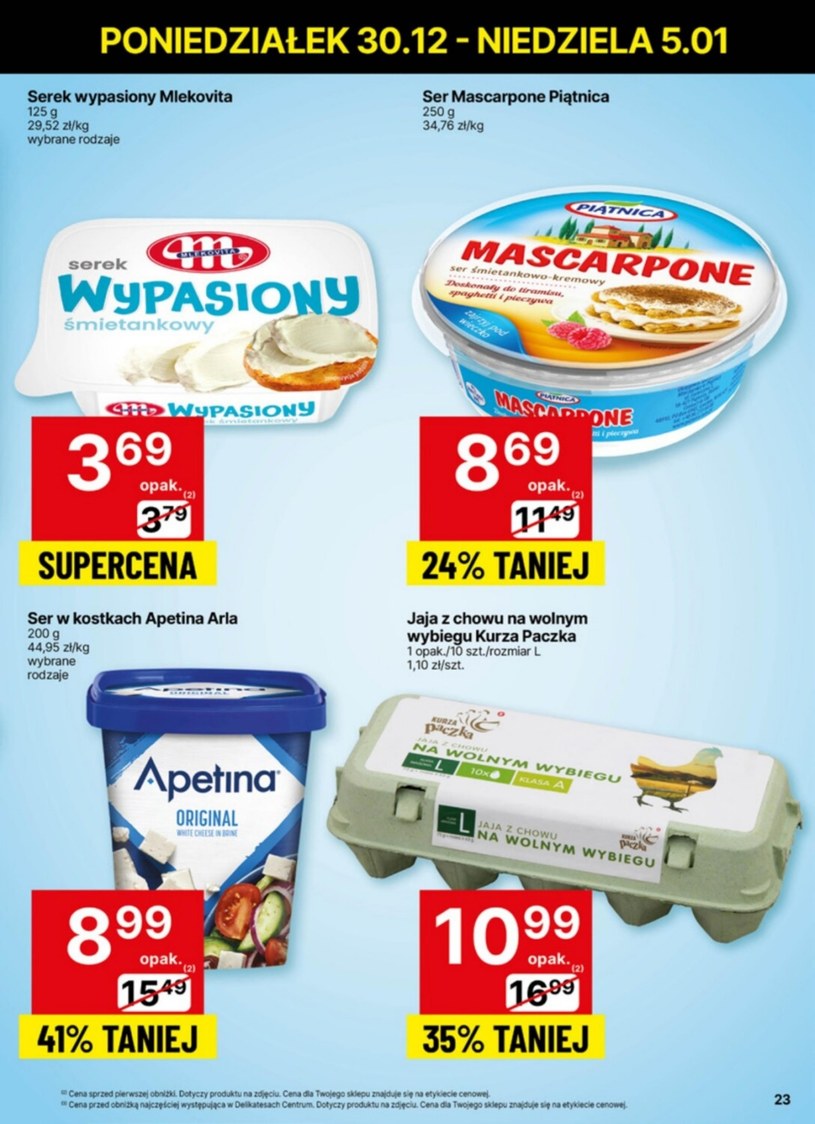 Gazetka: Super cena na Nowy rok z Delikatesami Centrum!  - strona 23