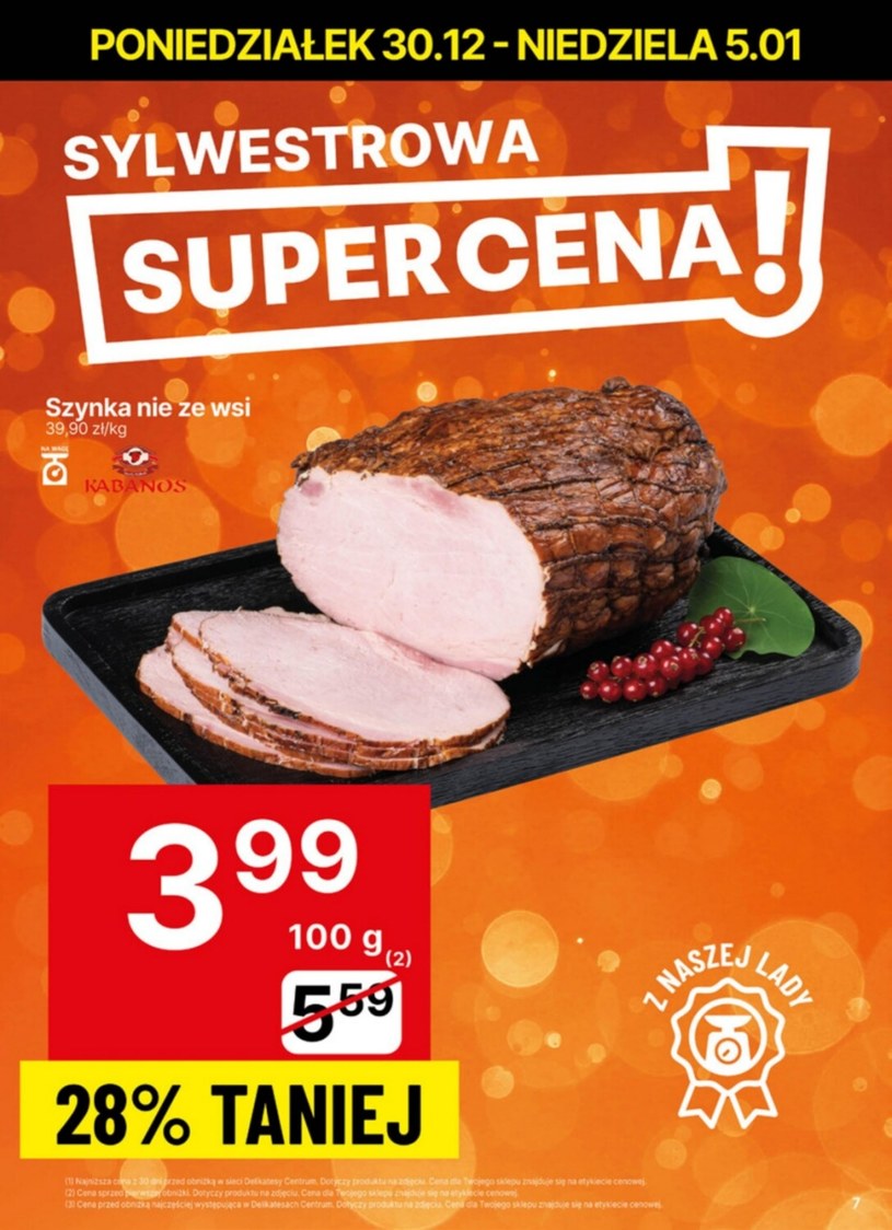 Gazetka: Super cena na Nowy rok z Delikatesami Centrum!  - strona 7