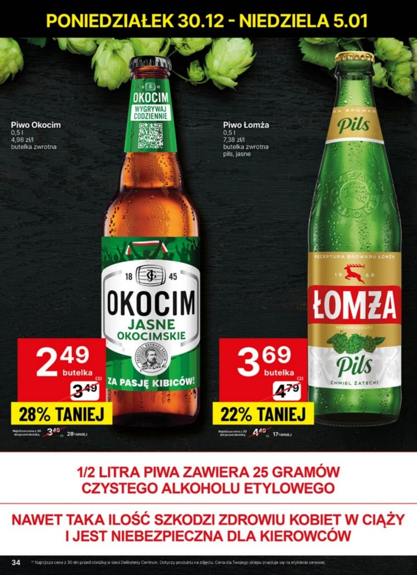 Gazetka: Super cena na Nowy rok z Delikatesami Centrum!  - strona 34