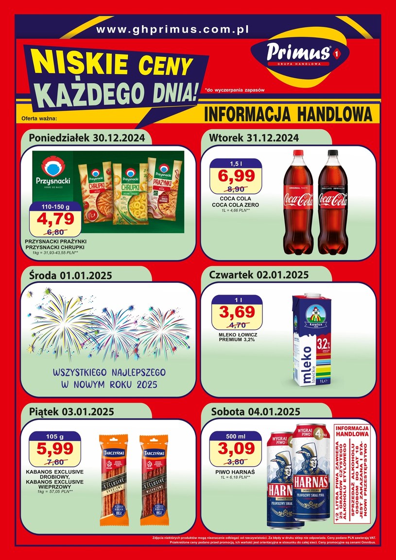 Gazetka promocyjna Primus - ważna od 30. 12. 2024 do 04. 01. 2025